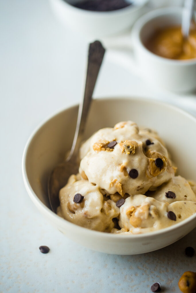Vegan Banana Ice Cream with Cookie Dough Pic