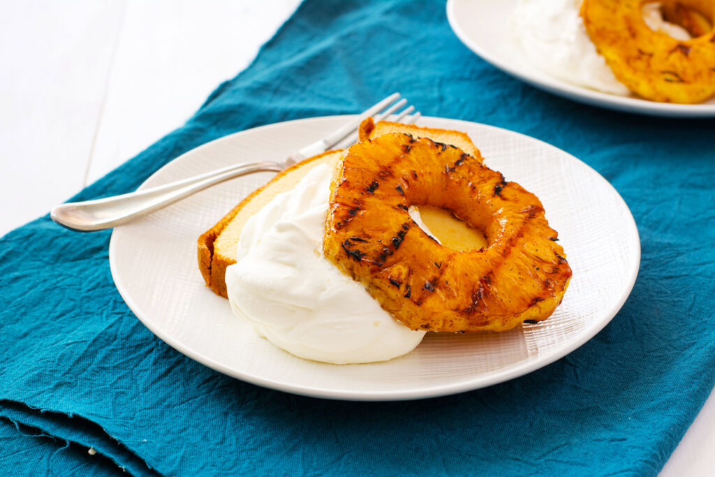 Grilled Pineapple with Mascarpone Whipped Cream Image