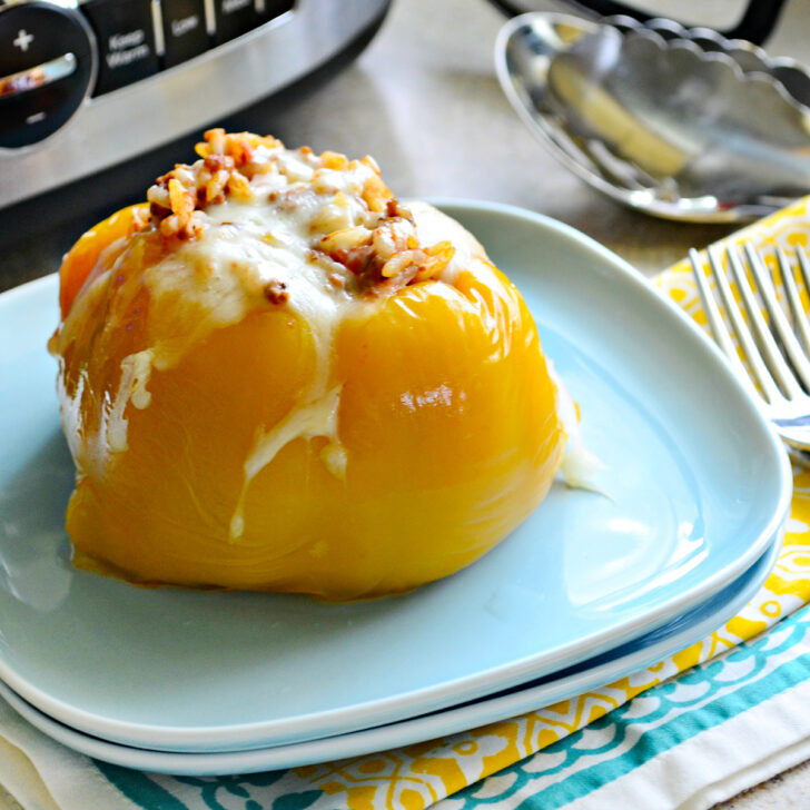 Slow Cooker Stuffed Peppers with Beef Photo