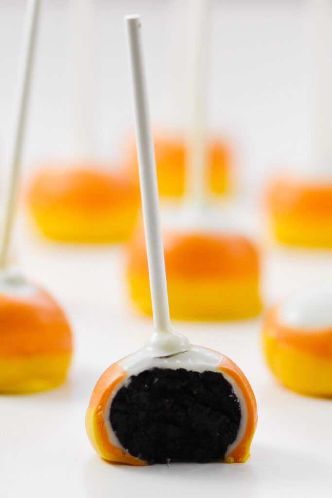 Candy Corn Oreo Pops Picture