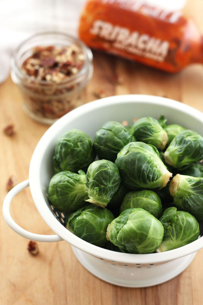 Maple Roasted Brussels Sprouts with Sriracha Picture