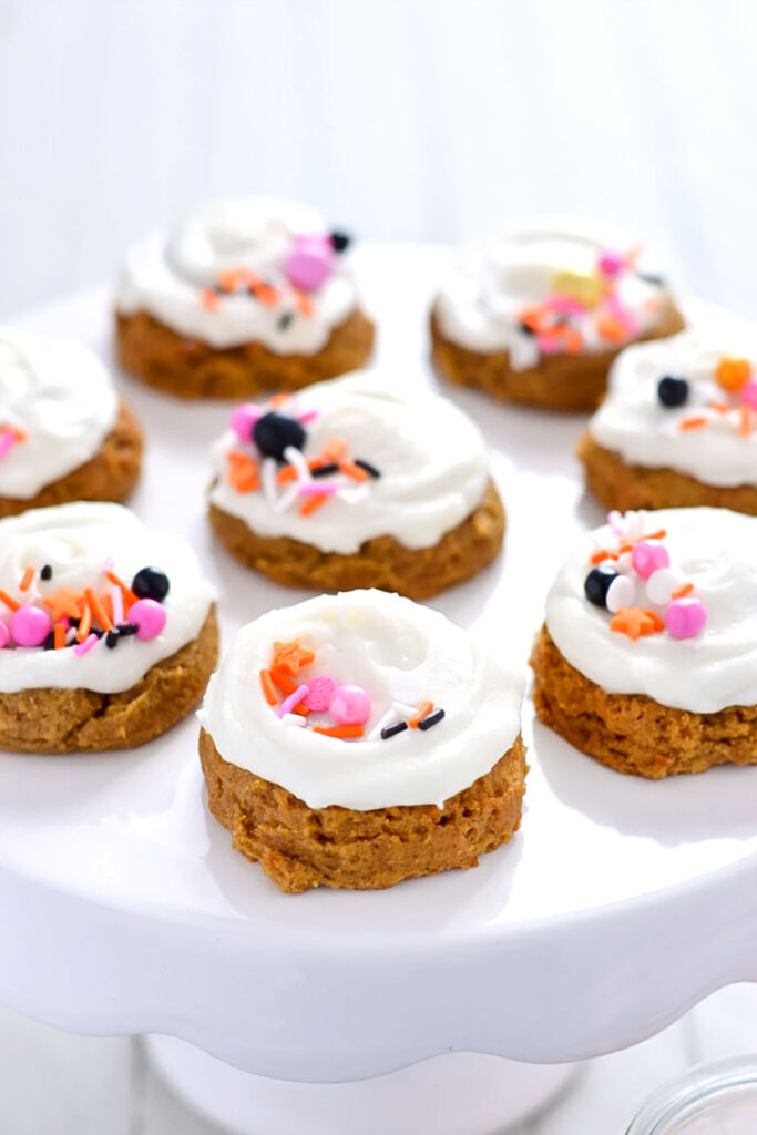 Gluten Free Pumpkin Cookies with Cream Cheese Frosting Image