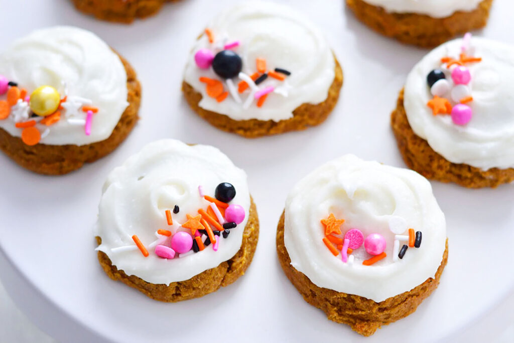 Gluten Free Pumpkin Cookies with Cream Cheese Frosting Photo