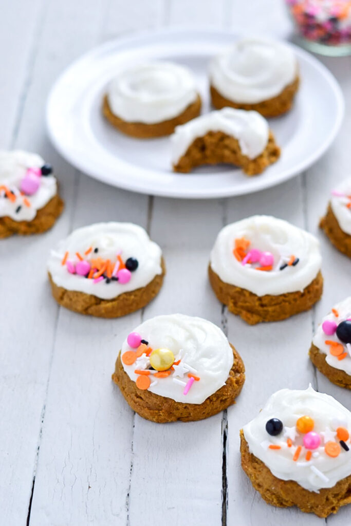 Gluten Free Pumpkin Cookies with Cream Cheese Frosting Pic