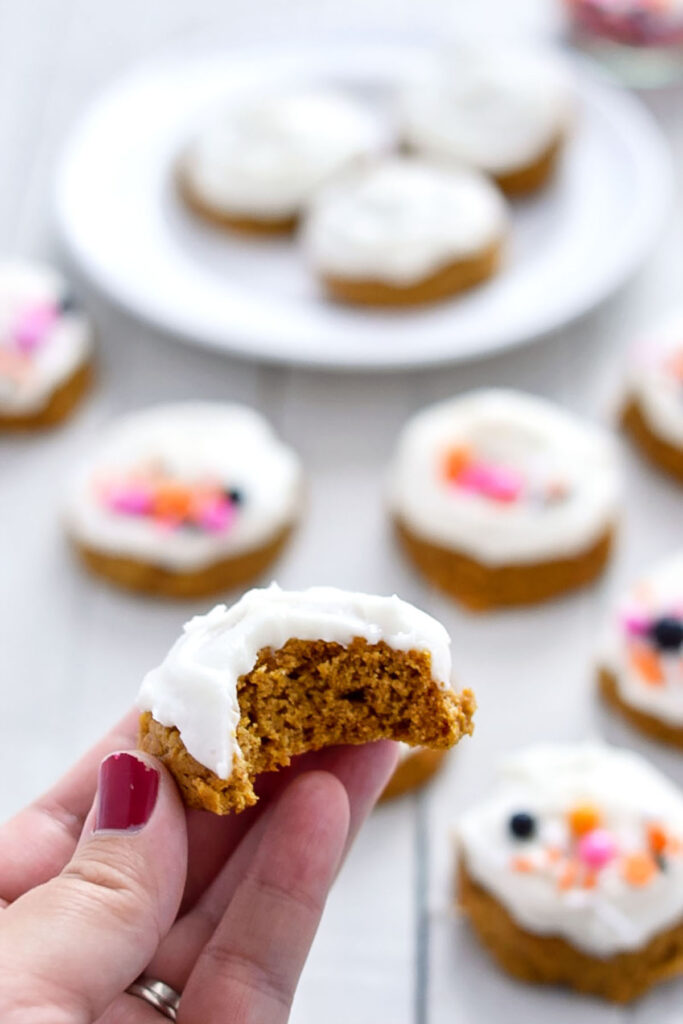 Gluten Free Pumpkin Cookies with Cream Cheese Frosting Picture