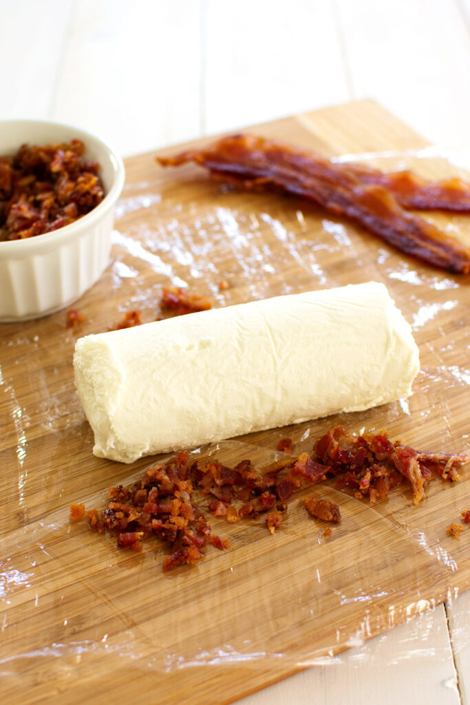 Bacon Goat Cheese Log Picture