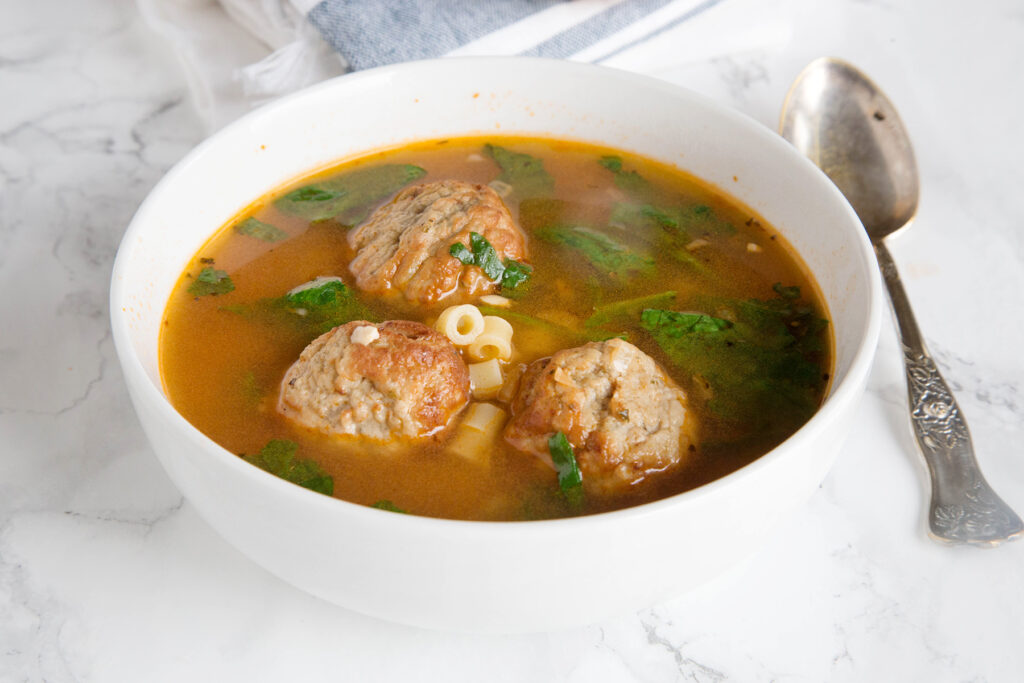 Italian Meatball Soup Photo