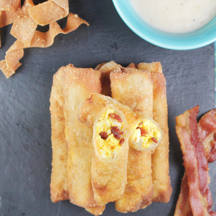 Bacon Egg and Cheese Egg Rolls Photo