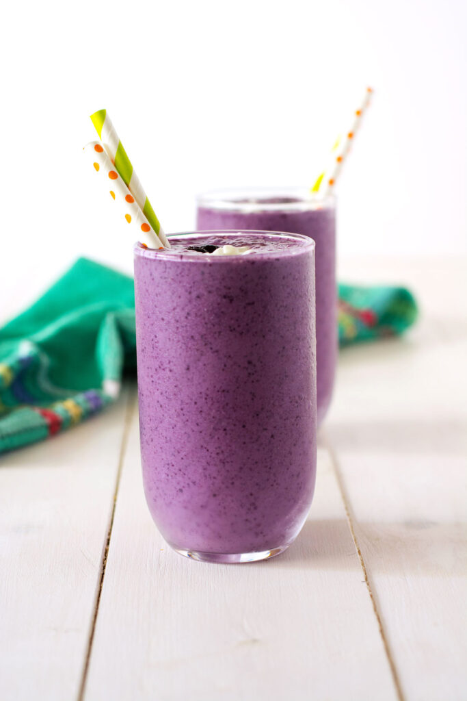 Blueberry Cottage Cheese Smoothie Picture