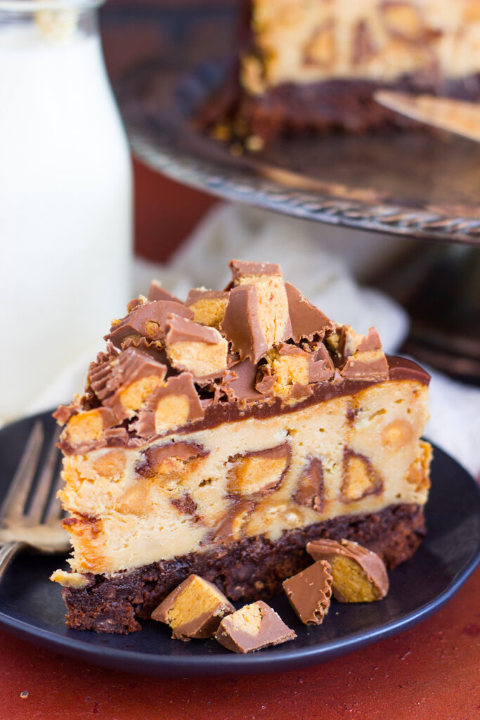 Peanut Butter Cup Brownie Cheesecake Image