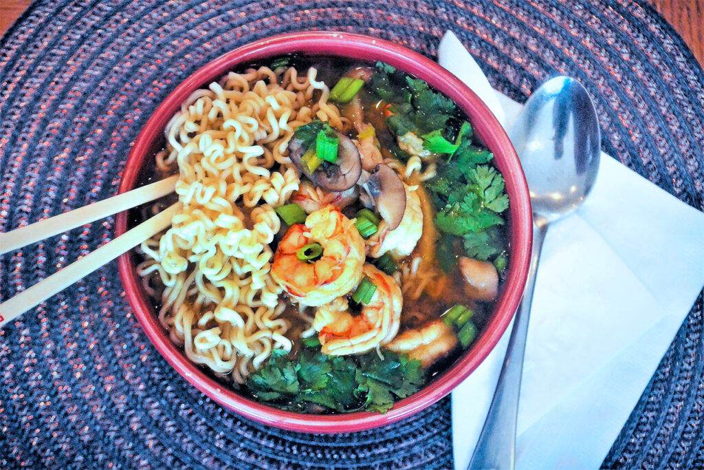 Miso Shrimp Soup with Ramen Pic
