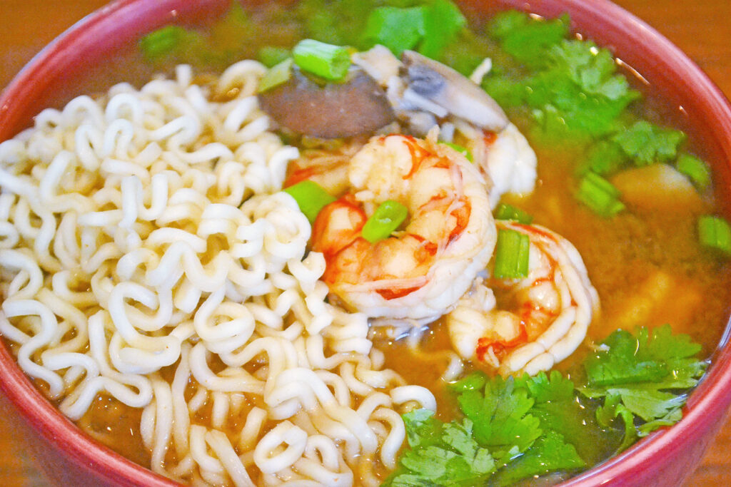 Miso Shrimp Soup with Ramen Picture