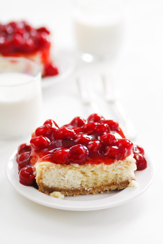 Cherry Cheesecake Poke Cake Image
