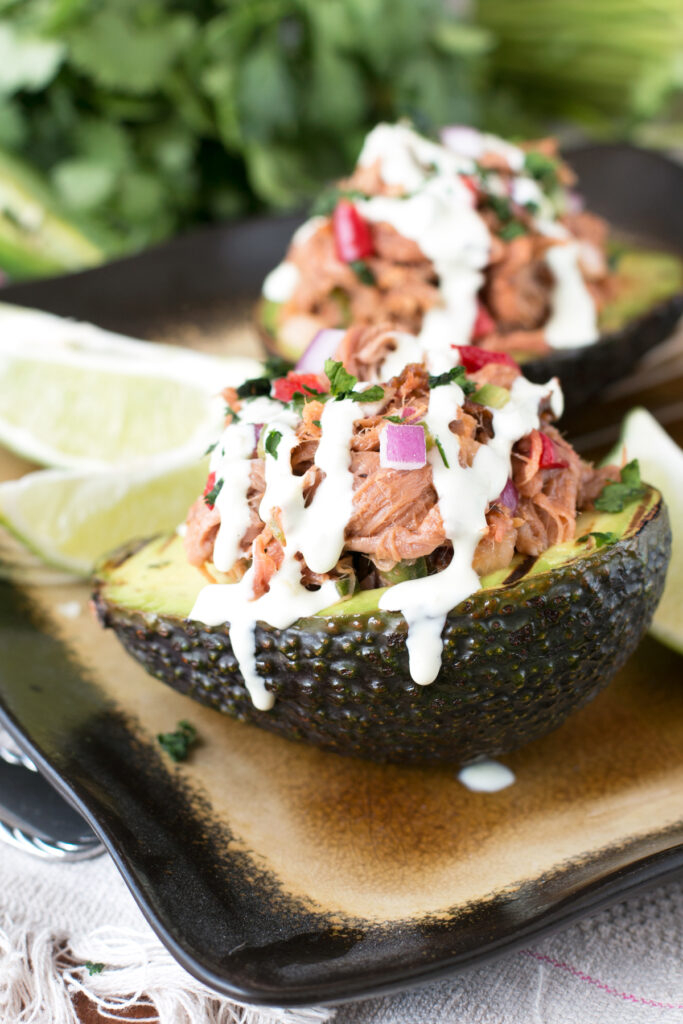 File 2 Grilled Pulled Pork Tex Mex Stuffed Avocados
