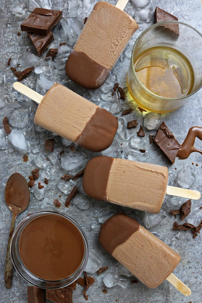 Chocolate Bourbon Popsicles Image