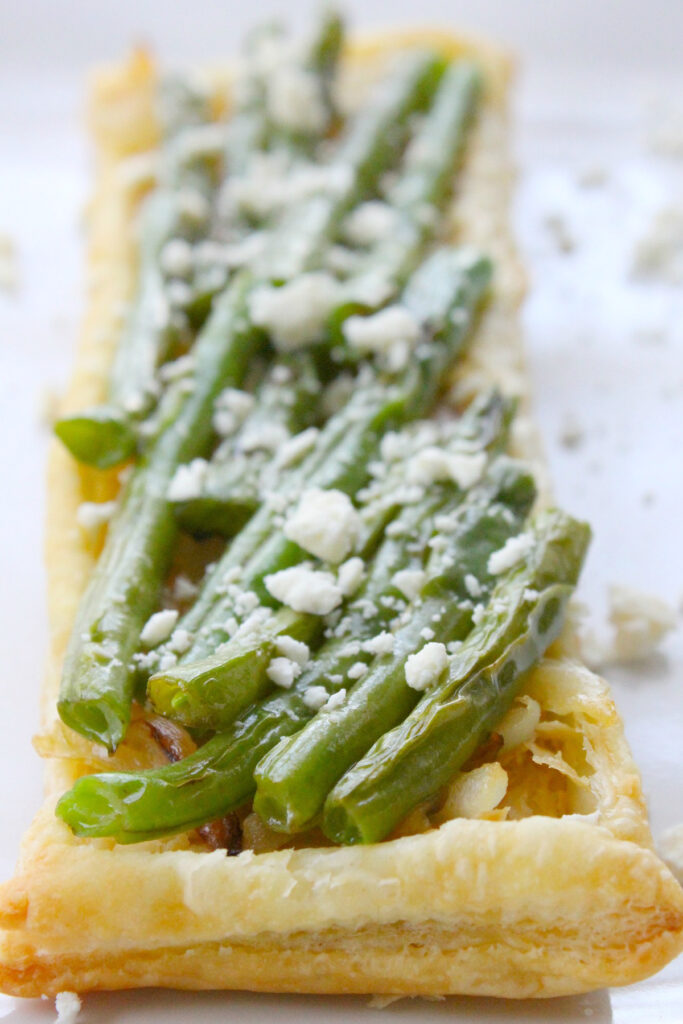 Grilled Green Bean and Onion Tarts Picture