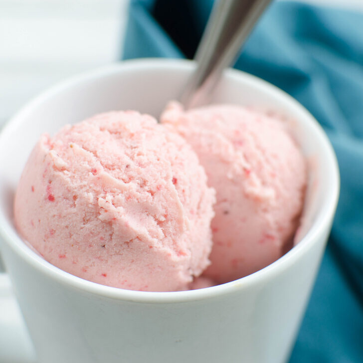 Paleo Strawberry Ice Cream Photo