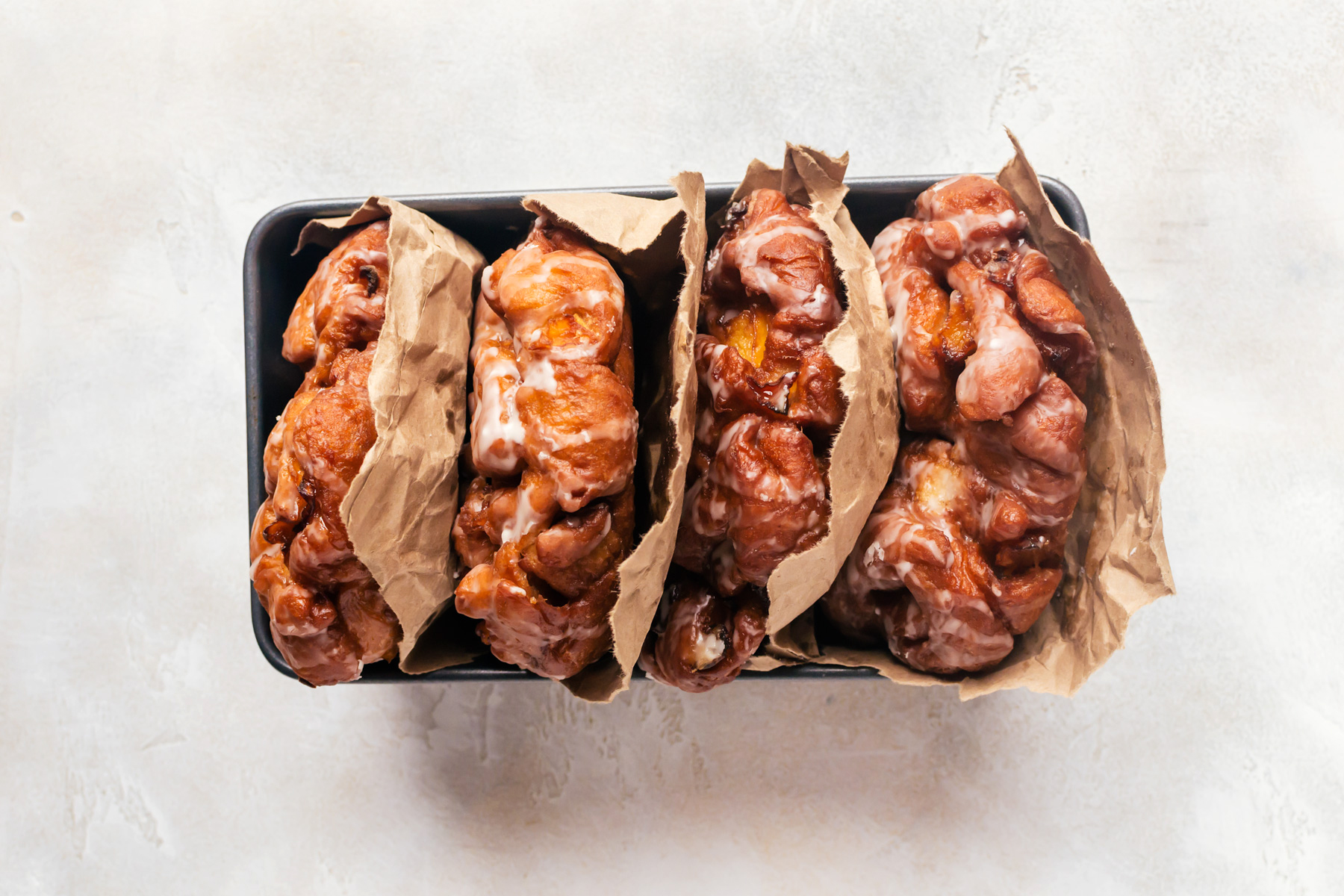Peach Fritters with Maple Glaze Photo