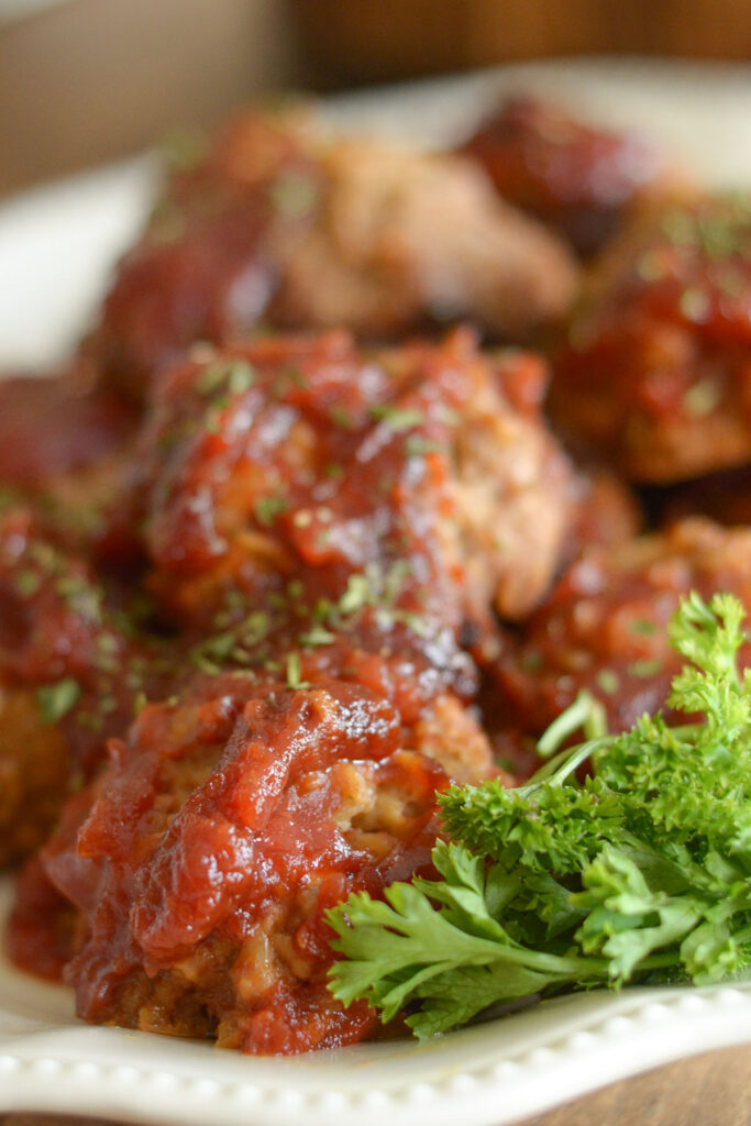 Gluten Free Slow Cooker Tangy Turkey Meatballs Picture