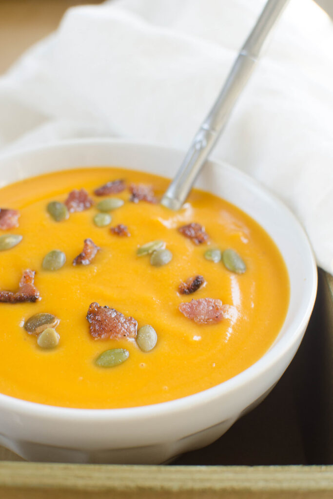 Paleo Butternut Squash and Bacon Soup Picture