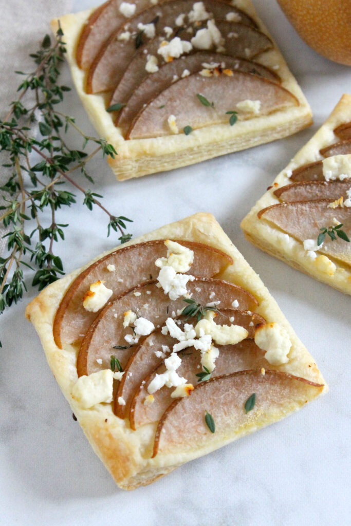 Pear Thyme Feta Tarts Picture