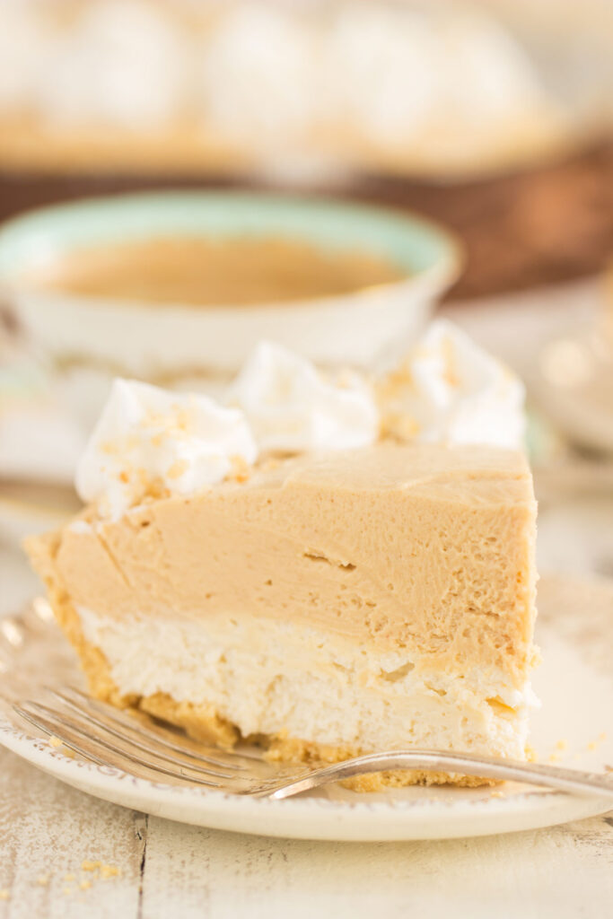Double Layer No Bake Peanut Butter Cheesecake Image