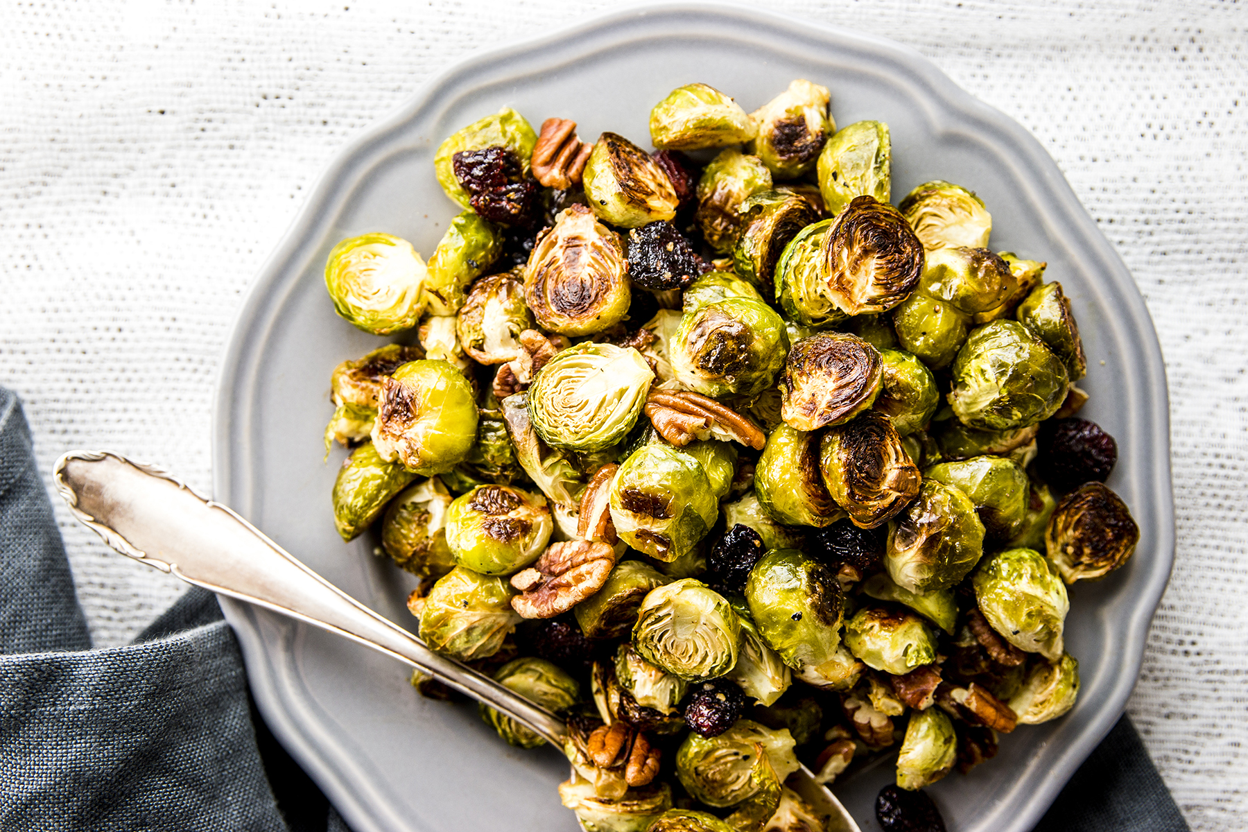 Cranberry Pecan Roasted Brussels Sprouts Photo
