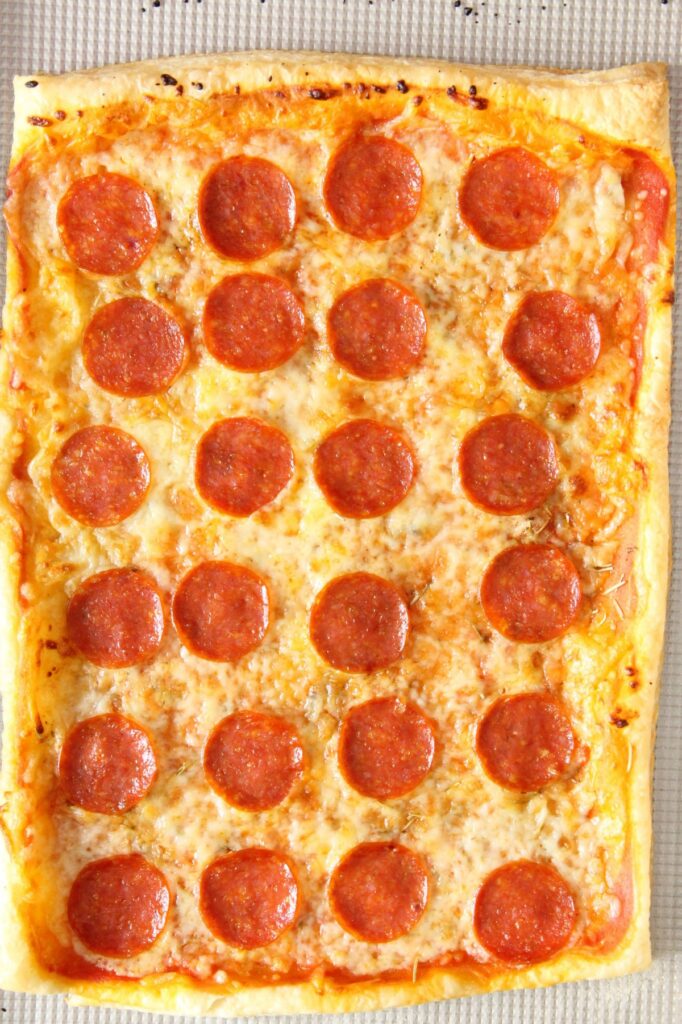 Puff Pastry Pepperoni Pizza Picture