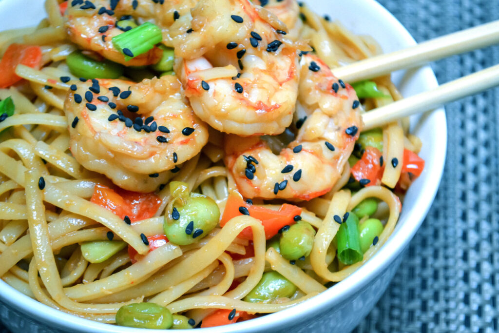 Sesame Shrimp Noodles Image