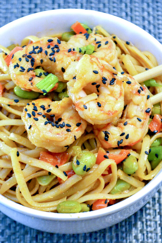 Sesame Shrimp Noodles Picture