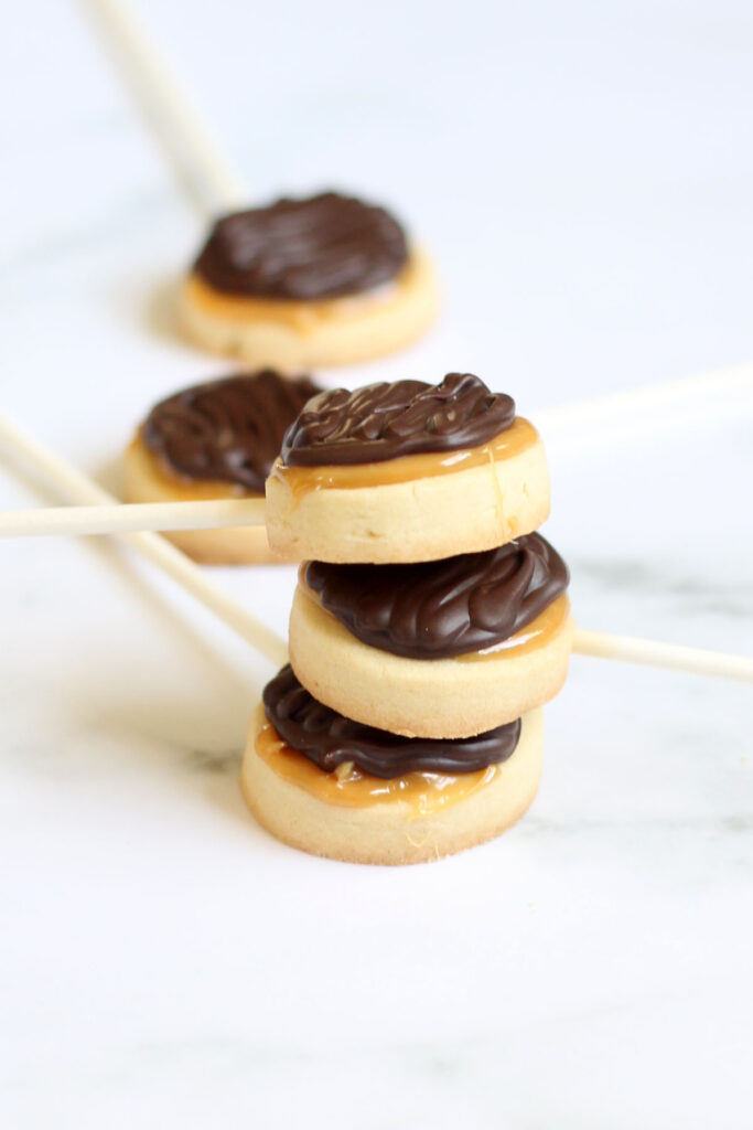 Homemade Twix Cookie Pops Picture