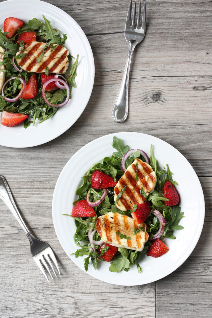 Grilled Halloumi Strawberry Salad Picture