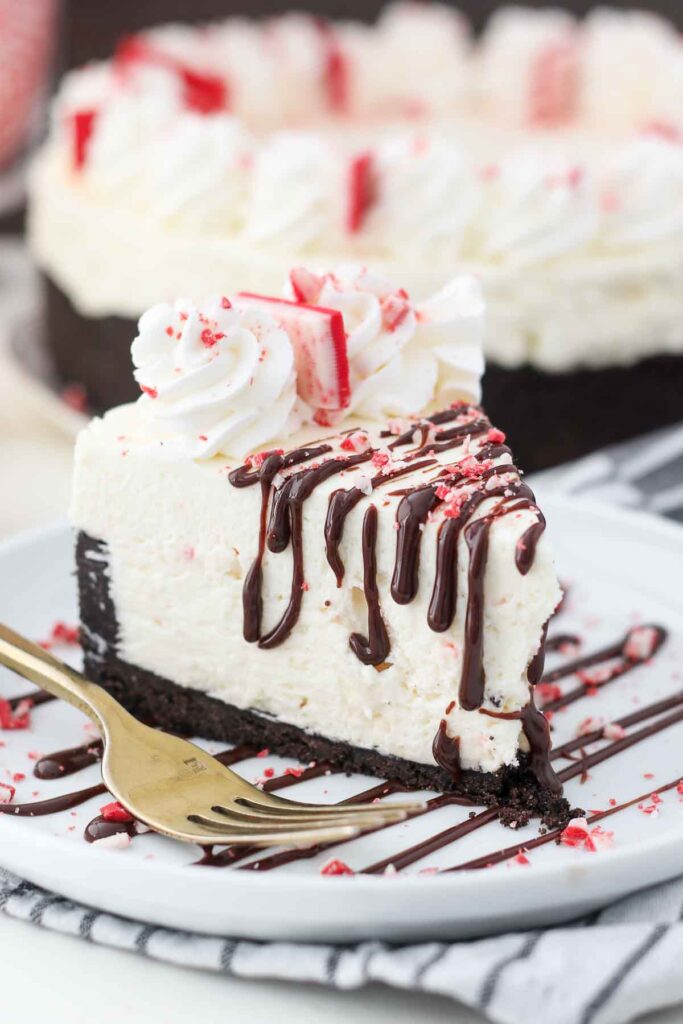 White Chocolate Peppermint Cheesecake Image