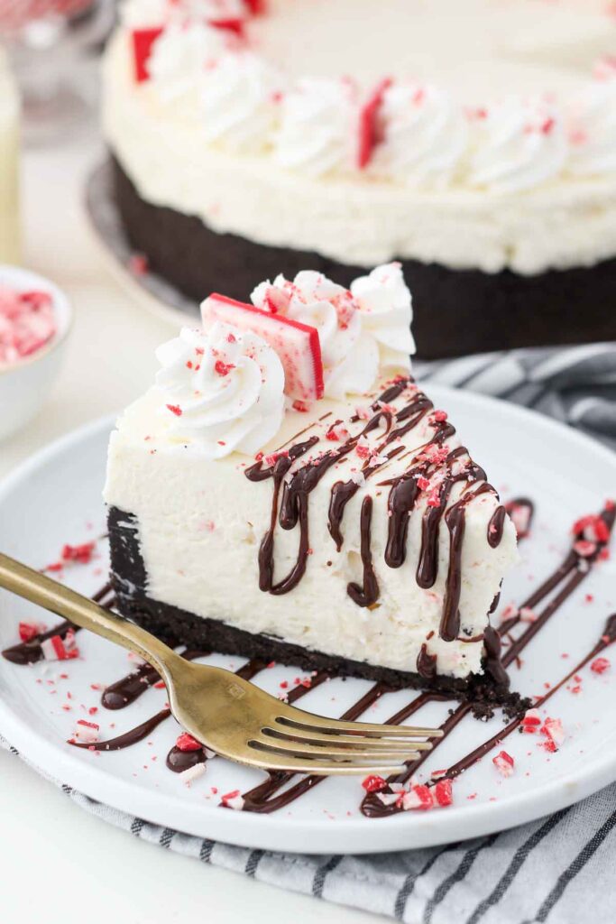 White Chocolate Peppermint Cheesecake Pic