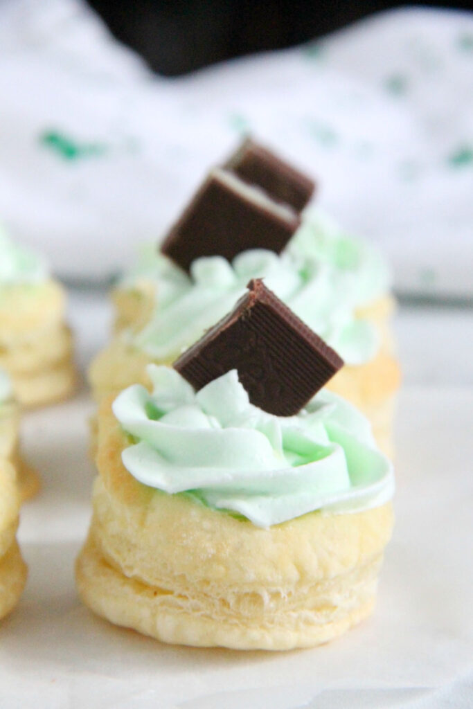 Mint Chocolate Puff Pastry Tartlets Image