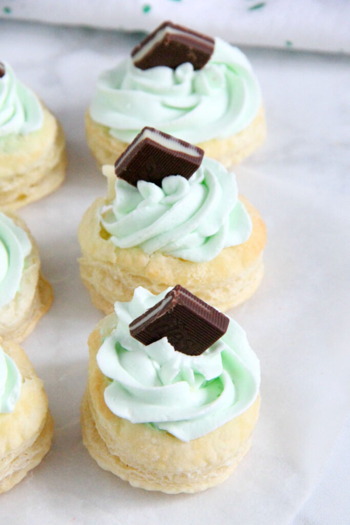 Mint Chocolate Puff Pastry Tartlets Pic