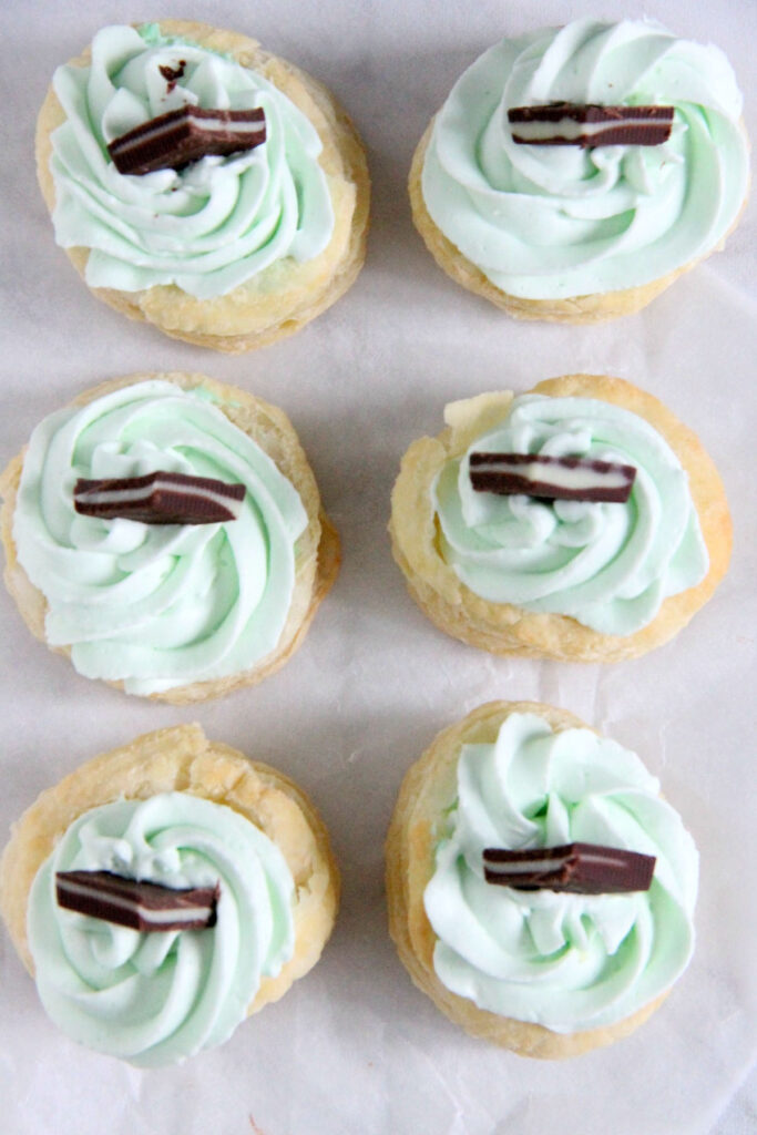 Mint Chocolate Puff Pastry Tartlets Picture