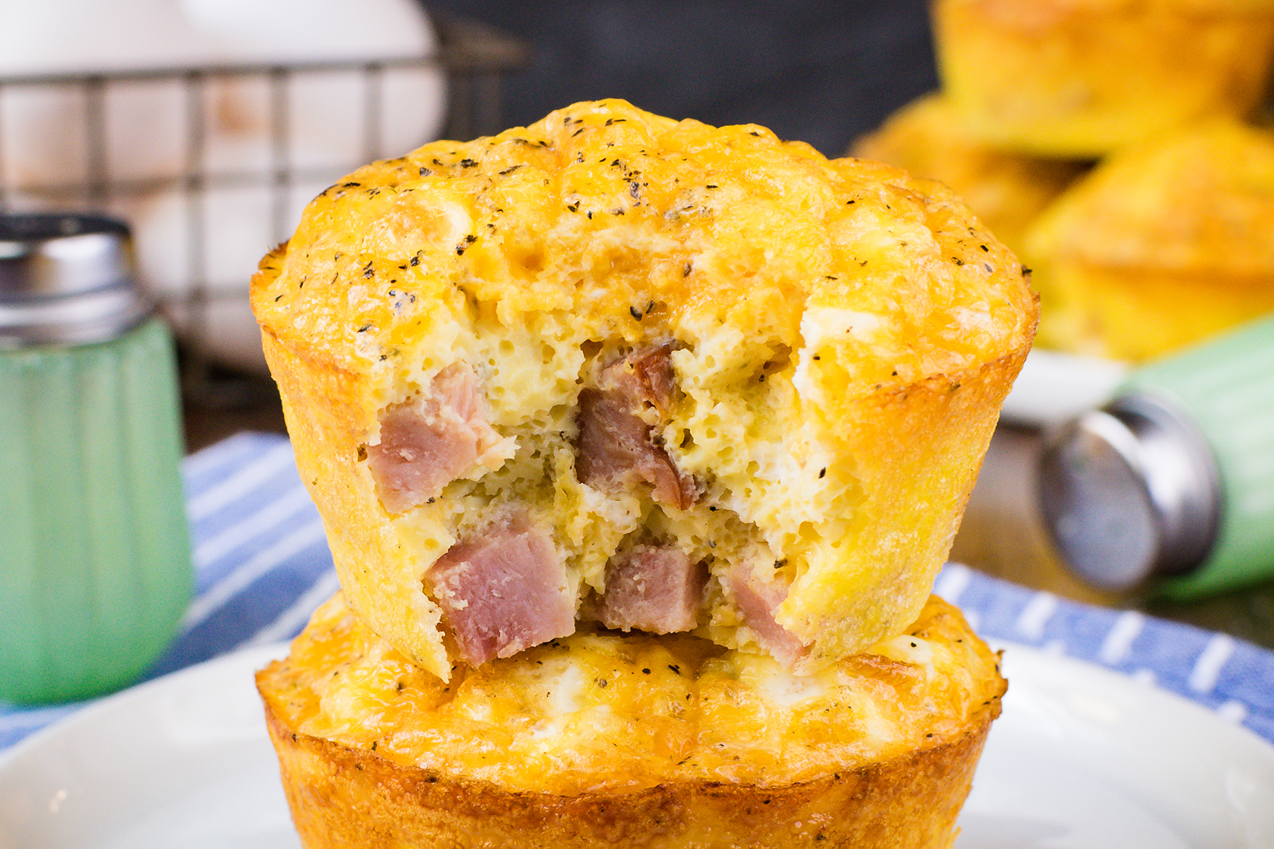 Baked Ham and Cheese Egg Muffins Photo