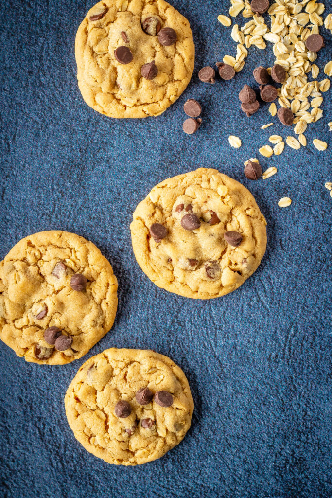 Chocolate Chip Oatmeal Peanut Butter Cookies Image