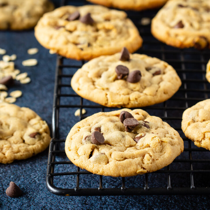 Chocolate Chip Oatmeal Peanut Butter Cookies Photo