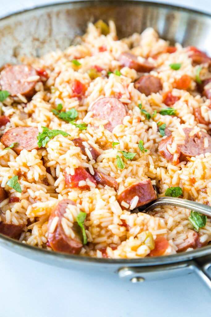 Easy Sausage and Rice Skillet Image