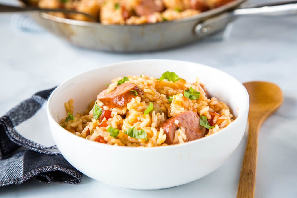 Easy Sausage and Rice Skillet Pic