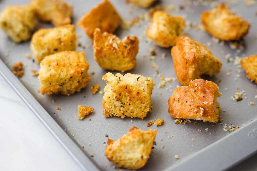 Toaster Oven Baked Croutons Photo