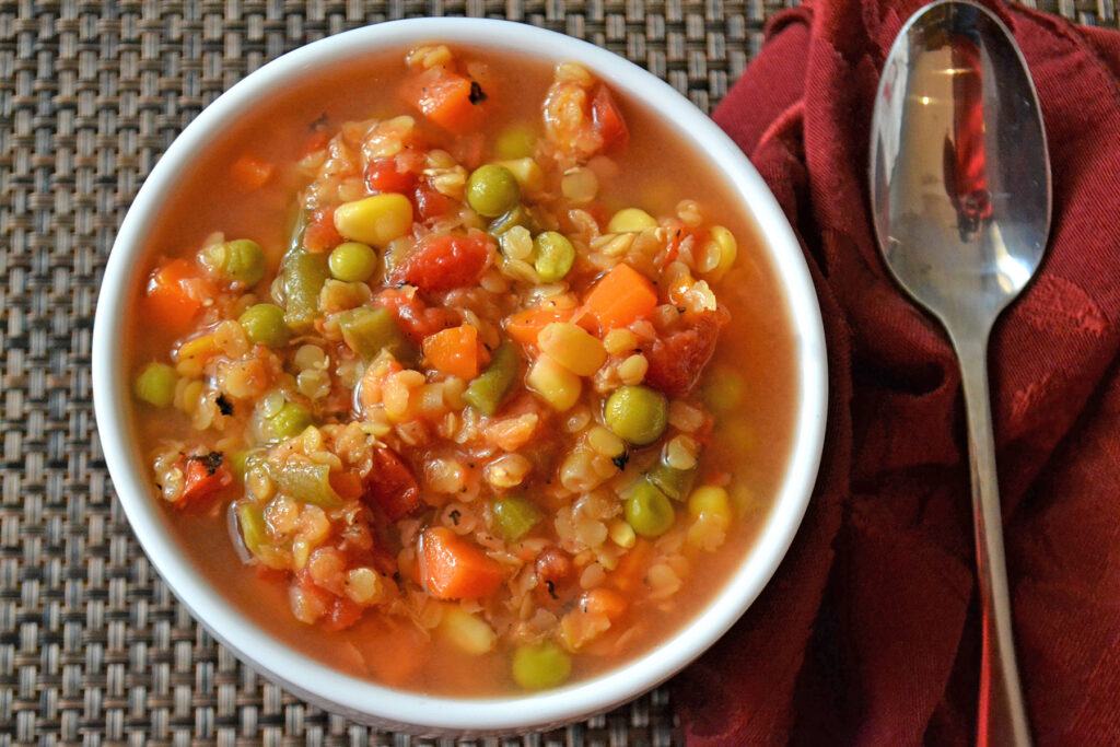 Lentil Vegetable Soup Photo