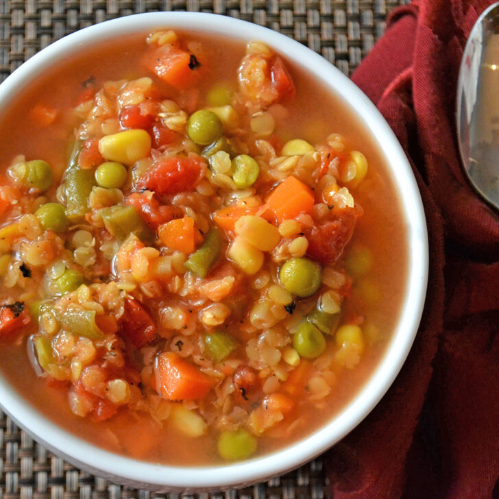 Lentil Vegetable Soup Photo