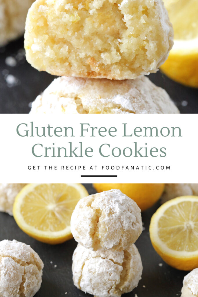 Easy Gluten Free Lemon Crinkle Cookies Recipe Photo