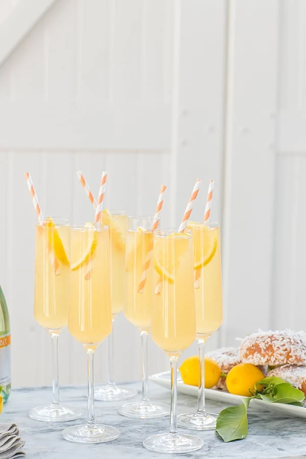 French 75 Peach Punch Recipe Photo