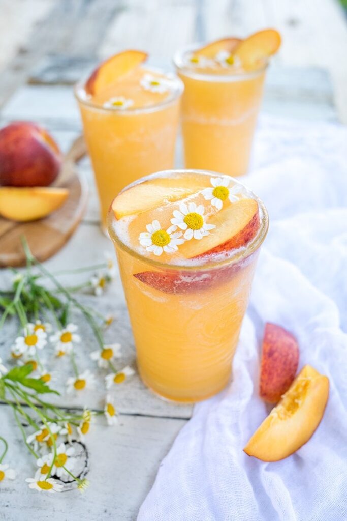 Peach White Wine Slushies Recipe Photo