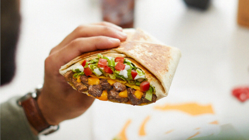 Taco Bell Beyond Carne Asada Steak Crunchwrap Photo