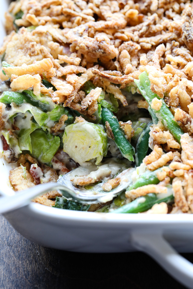 Daily Appetite Green Bean Brussels Sprout Casserole Recipe Photo